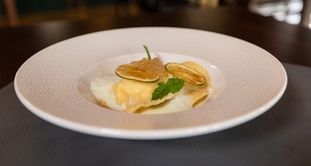 Lachs-Mojito-Ravioli