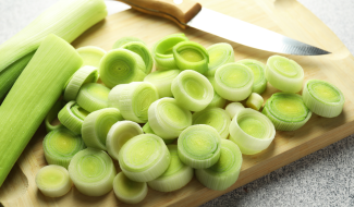Lauch geschnitten