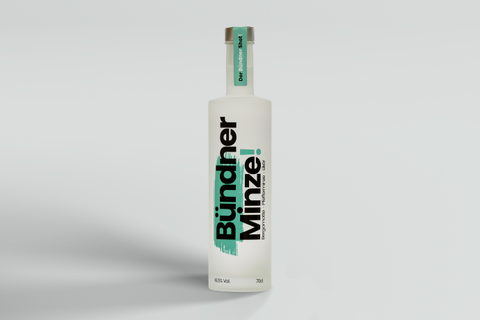 Bündner Minze-Flasche